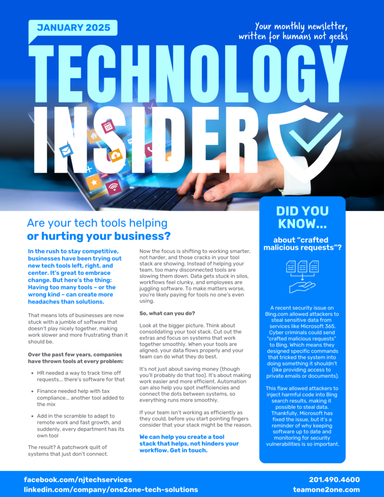 Tech Insider JAN 2025 Newsletter